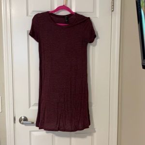 Maroon T-Shirt Dress